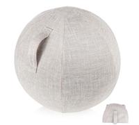 CORHAD Funda para Pelota de Yoga de Algodón y Antideslizante Transpirable y Lavable Reutilizable para Balón Pilates y Ejercicio