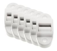 CORHAD Guía de Correa de Rodillos para Persianas Cepillo Interno Ancho de Correa hasta 14 Mm Estructura Desmontable Paquete de 6 Piezas de Plástico Blanco