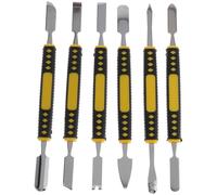 CORHAD Herramienta de Desmontaje Palanca Metálica Doble Cabeza, Varilla Inyectada Antideslizante, Acero Reforzado para Desmontar Teléfonos Móviles y Computadoras, Compacta y Multiusos