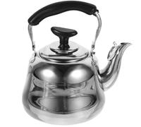 CORHAD Hervidor de Estufa de Acero Inoxidable con Tapa de Boca Ancha y Diseño Moderno, Tetera Silbante que Hierve Agua Rápidamente para Uso Doméstico