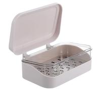 CORHAD Jabonera para Baño con Tapa, Caja Escurridora para Jabón de Uso Doméstico, Recipiente Drenante para Pastilla de Jabón, Estuche Práctico para Lavabo y Ducha, sin Necesidad