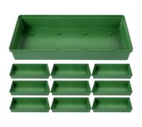 CORHAD Juego de 10 Cuencos Grandes de Plástico Reutilizables para Arreglos de Flores Base de 11 Pulgadas para Centros de Mesa en Bodas Fiestas y Decoración Profesional