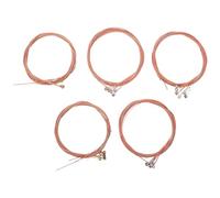 CORHAD Juego de 5 cuerdas de guitarra - Cuerdas de acero de repuesto para guitarra acústica - Calibre de cobre para instrumentos musicales, para reparación y reemplazo