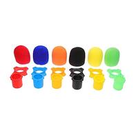 CORHAD Juego de Accesorios para Micrófono Esponja de Silicona Fácil de Instalar y Remover, Soporte para Micrófono en Varios Colores Adecuado para Escenarios y Performance