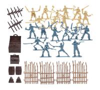 CORHAD Juego de Juguetes Piratas para Niños Set de Figuras de Soldados Piratas Plástico 43 Piezas Tamaño Compacto para Cosplay y Decoración Temática de Aventuras