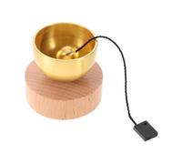 CORHAD Juego de mini cuencos : cuenco portátil de latón hecho a mano con mazo de madera para yoga, meditación y mindfulness. Regalos relajantes para hombres y mujeres.