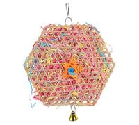 CORHAD Juguete Natural para Loros y Periquitos Hecho de Vid, Satisface el Instinto de Masticar y Estimula Mentalmente a Tu Mascota en Su Jaula Color Aleatorio