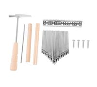 CORHAD Kalimba Diy Kit De Accesorios Notas Teclas y Martillo Afinador Para Piano De Pulgar Fácil De Instalar y Usar Para Principiantes y Práctica Musical