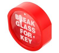 CORHAD Key Box de Plástico Rojo para Puerta de Emergencia Seguridad Mejorada y Almacenamiento para Kit de Preparación Ante Emergencias