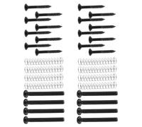 CORHAD Kit de Tornillos Negros para Montaje de Pastillas Humbucker con Resortes Ajuste de Altura Preciso para Guitarra Eléctrica Incluye Anillos de Sujeción para Estabilidad y Mejora