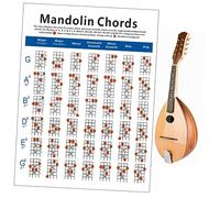CORHAD Mandolin Chord Chart Grande Duradera Entrenador De Acordes Para Estudiantes y Profesores Instrumentos De Cuerda Referencia Mandolina