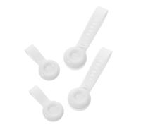 CORHAD manija de la tapa del inodoro 2 Pares, Silicona white, Elevador Autoadhesivo, Compatible con Uso en Baño y Hogar, para Personas Mayores