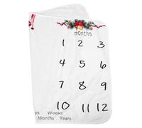 CORHAD Manta Fotográfica para Recién Nacidos de Franela Tamaño 70X100 CM Manta Mensual de Crecimiento para Ñiño Fondo para Fotos y Seguimiento del Primer Año Adecuado para Regalos y