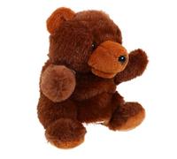 CORHAD Marioneta de Mano Oso Marrón Interactiva para Contar Historias Juguete de Peluche Suave para Muñeco Animal Portátil para Educativos y Narración Casa