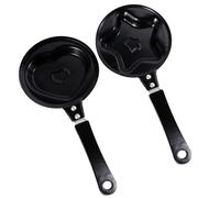 CORHAD Mini Sartén Antiadherente Formas de y para Tortillas en Hierro, 2 Piezas y Preparar Panqueques Varios estilos Adecuado para Desayuno Varios estilos