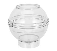 CORHAD Molde de Vela Reutilizable de Esfera Acrílica de 9cm Diseño Dividido para Fácil Desmoldeo, Adecuado para Hacer Velas y Jabones Artesanales en Fiestas y Manualidades