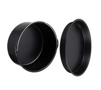 CORHAD Molde para Hornear Pasteles de Acero al Carbono Negro 7 Pulgadas Cesta y Plato para Pizza Antiadherente, Accesorio Práctico para Freidora de Aire, Adecuado para Uso Doméstico