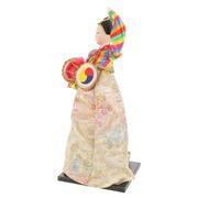 CORHAD Muñeca Coreana Hanbok Tradicional de Seda Figura Decorativa Artesanal para Escritorio Adorno Cultural Asiático para Casa y Restaurante Regalo Coleccionable de Arte Coreano