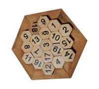 CORHAD Números de Madera para Educativo de Cognición Numérica Juguete de Desarrollo Cognitivo y Coordinación Mano- para Aprendizaje Temprano y Fiestas