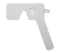 CORHAD Oclusor Ocular de Plástico Abs Blanco para Examen Vista, Venda Profesional Ojos, Herramienta de Optometría Portátil para Prueba de Astigmatismo y Uso en Clínica, Escuela y Hogar