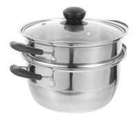 CORHAD Olla para Sopa y Vaporera de Acero Inoxidable para Cocina de Inducción Gran Capacidad, Resistente la Corrosión y Práctica para Uso Hogar Varios estilos