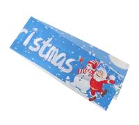 CORHAD Pancarta de Fiesta Navideña 300×50 CM Banderines Colgantes de Poliéster Duradero Bandera de Impresión Verde Decoración para Hogar y Festividades de Navidad