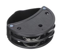 CORHAD Pandereta Doble de Cascabeles Ajustable Instrumento de Percusión para Sonido y Resistente para Educación Musical y Actuaciones