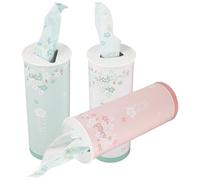 CORHAD Pañuelos para Portavasos de Coche, Caja Redonda 3 Paquetes, Papel Tisú Duradero, Dimensiones 6,89 X 2,56 X 2,56 Pulgadas, Adecuado para Uso Diario en Hogar y Coche