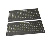 CORHAD Paquete De Calcomanías Para Diapasón De Guitarra Guía De Calcomanías Para Escalas De Bajo De 5 Cuerdas