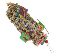 CORHAD Parrot Swing Chew Toy para Aves Juguete Colgante Interactivo De Natural para y Estimula Masticado