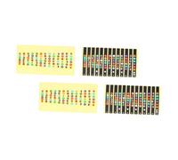 CORHAD Pegatinas Adhesivas para Diapasón de Guitarra 4 Piezas 2 Transparentes y 2 Negras Asistente para Aprendizaje de Escalas y Notas del Diapasón Compatibles Guitarra Eléctrica y