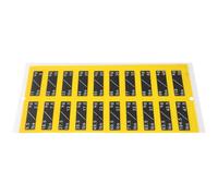 CORHAD Pegatinas Adhesivas para Pesas de Gimnasio 32X13 CM Amarillas y Negras Etiquetas Numéricas Autoadhesivas para Control de Peso 25-50 Kg en Incrementos de 25 Kg Accesorio para