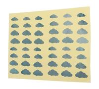 CORHAD Pegatinas para Diapasón de Guitarra Eléctrico, Calcomanías Decorativas de Nubes Plateadas para Ukelele, Adhesivos Resistentes y Fáciles de Aplicar para Instrumentos Musicales