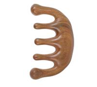 CORHAD Peine de Madera Verde Sándalo para Masaje Corporal y Cuero Cabelludo, Cepillo de Dientes Anchos, Relajante para Cara, Cuello y Manos, Adecuado para Cuidado Color Aleatorio