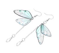 CORHAD Pendientes Colgantes de Alas de con Cristales Gancho para Mujer Kit DIY de Joyería Artesanal Accesorio para Fiesta Halloween y Cosplay Diseño Creativo y Versátil