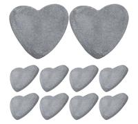 CORHAD Piedras para Pintar en Forma de Corazón, Superficie Lisa y Bordes Redondeados, Pack de 10 Piezas para Actividades Creativas de Padres E Hijos y Manualidades