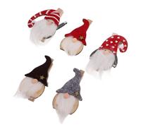 CORHAD Pinzas de Madera para Navidad 9 Piezas Diseño Creativo de Santa Claus para Decoración Festiva y Fijación Segura de Fotos o Notas Varios Estilos