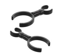 CORHAD Pinzas Para Micrófono Para Instrumentos De Viento, Clip Doble Para Flauta Dulce y Flauta Travesera, Accesorio Resistente y Compacto, Soporte Estable Para Grabación En Directo, Pack 2 Unidades