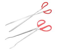 CORHAD Pinzas para Serpientes de Acero Inoxidable 52 Cm, Tijeras Rectas y Curvas para Alimentación y Captura, Accesorios para Reptiles y Acuarios, Herramientas Multifuncionales