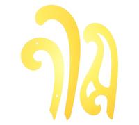 CORHAD Plantillas de Curva Francesa Plástico Flexible para Costura Juego de 3 y Bordes Biselados Suaves y Dibujo Preciso Adecuado para Diseño Artesanal