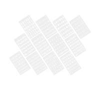 CORHAD Plantillas de Letras en Color Claro Reutilizables de Pet para Pintar 12 Hojas Plantillas de Dibujo Resistentes y Prácticas para Spray en Paredes