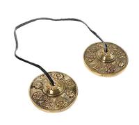 CORHAD Platillos De Bronce Patrones Auspiciosos Platillos De Choque Manual Correa Instrumento De Percusión Rítmico