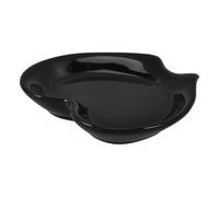 CORHAD Porta Cucharas y Almacenamiento Conveniente de Cerámica Negro Diseño Elegante para Cocina para Cucharas de Café y Sopa en Encimera