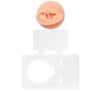 CORHAD Práctica de Tatuajes Tejido, Silicona, Oreja Derecha 3d, Color Carne, para Maquillaje y Tatuaje