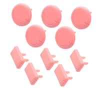 CORHAD Protector De Enchufe Para Bebés y Niños, Protección Eléctrica Segura, Material Plástico Resistente, Tamaño Estándar, Color Rosa, Protección Infantil Para Enchufes Domésticos, 10 Unidades