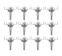 CORHAD Puntas de Flecha Tradicionales para Menor 12 Unidades Acero Inoxidable Punta Plana Enroscables para Tiro al Aire Libre Accesorios de Deportivas