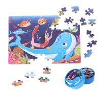 CORHAD Puzzle Educativo para Años de Papel Rompecabezas Infantil de Mundo Marino de Desarrollo Intelectual para Bebés y Preescolares Regalo Educativo para Fortalecer Habilidades