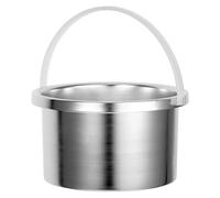 CORHAD Recipiente de Aluminio para Derretir Cera 500ml, Olla para Depilación Compatible, Metal Resistente a Altas Temperaturas, Repuesto para Calentador de Cera Profesional en Belleza