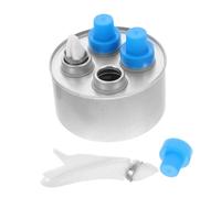 CORHAD Recipiente Metálico de Hierro para Almacenamiento de Combustible al Aire Lata Sólida Pequeña Reutilizable Contenedor Resistente para y Alcohol Fácil Recarga y Sellado Seguro