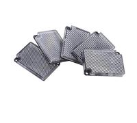CORHAD Reflector de Acrílico y Abs Cuadrado Negro para Sensor Fotoeléctrico Alta Reflectividad y Durabilidad Paquete de 5 Piezas para Sistemas en Exteriores y Edificios